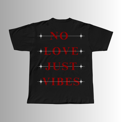 NO LOVE OVERSIZED BLACK T-SHIRT